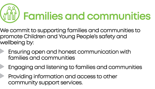  Families and communities We commit to supporting families and communities to promote Children and Young People s saf   