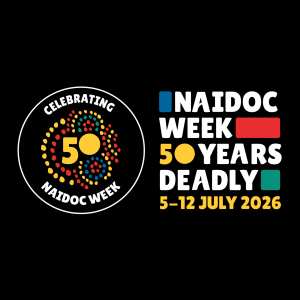 NAIDOC 2026 Logo - 50 Years Deadly
